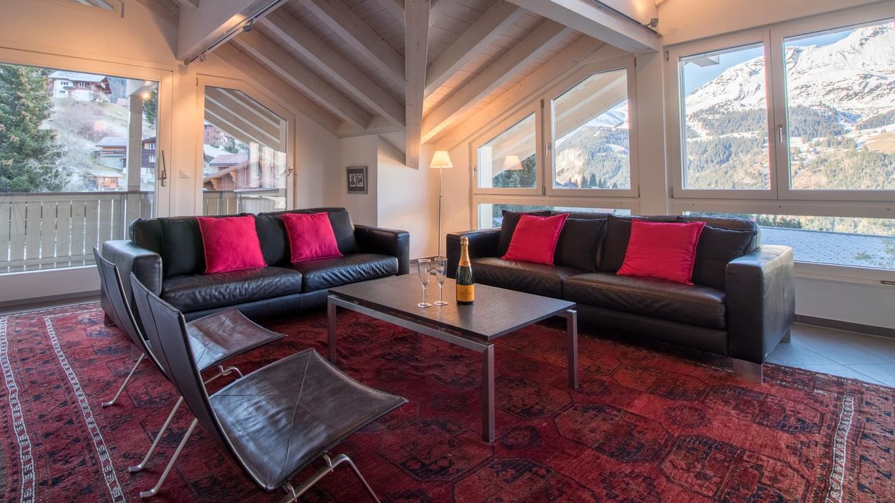Chalet Brunner Penthouse Wengen Dış mekan fotoğraf