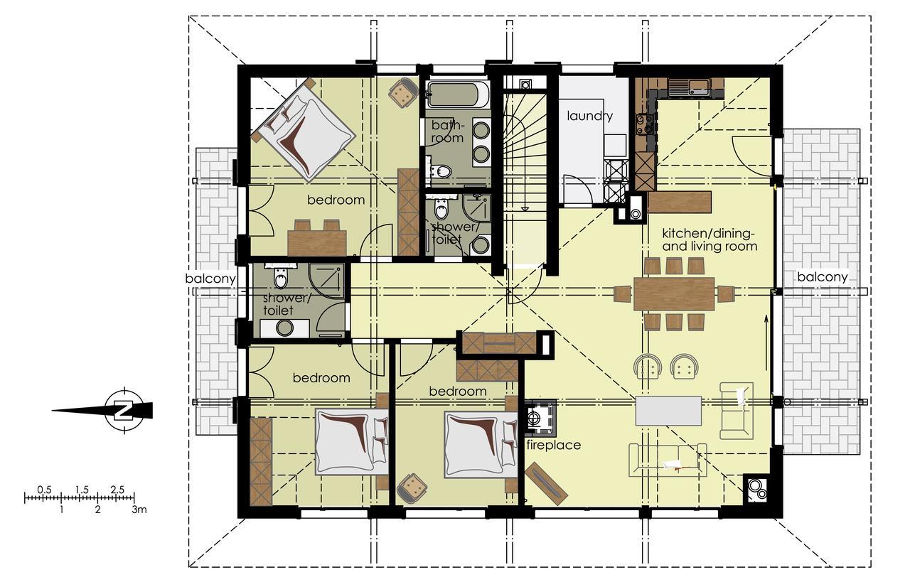 Chalet Brunner Penthouse Wengen Dış mekan fotoğraf